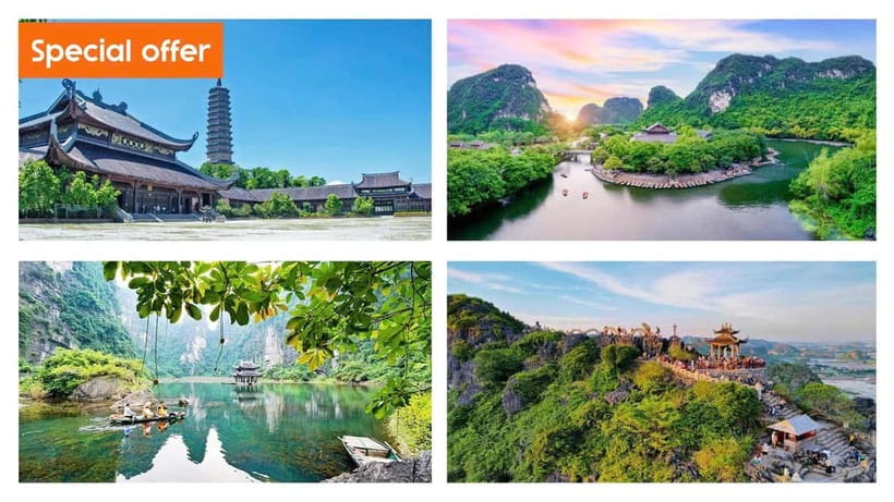 2 day Trang An - Mua cave - Cycling with Bungalow stay - The Trang An boat ride through limestone country
