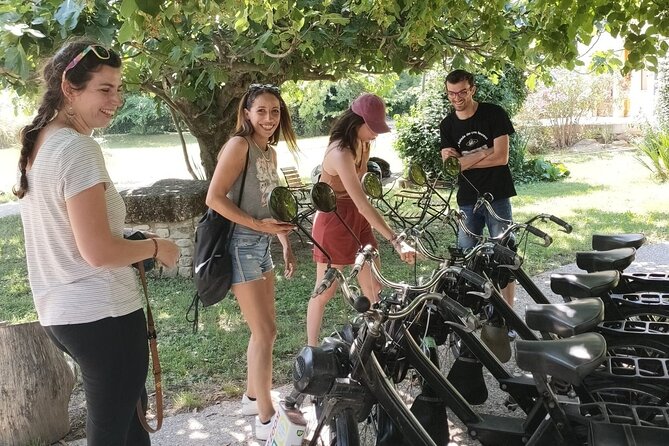 A Tour in Provence in a typical French motorized bike : the Solex - Mont Ventoux from a village-road perspective