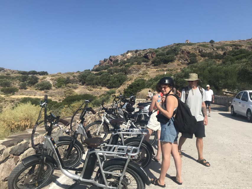 Adamas: Milos Highlights Tour on an Electric Bike - Plaka: whitewashed lanes and a serious hill