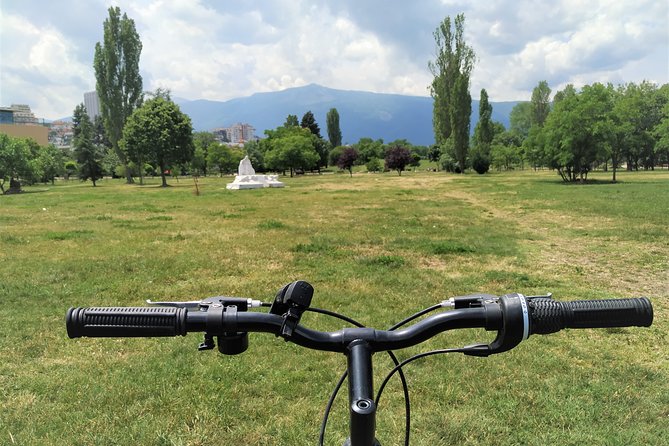 Adventure bike tours in Sofia - Parliament, the former palace, and Alexander Nevsky Cathedral