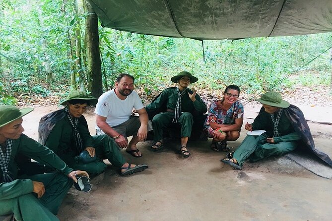 Adventure Cycling & Kayak Mekong-CuChi Tunnels Private Day Tour - Learning to cook over a local barbecue