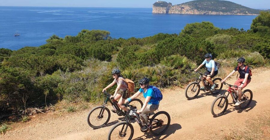 Alghero: E-bike tour inside the Natural Park of Porto Conte - Monte Murone delivers the first big view