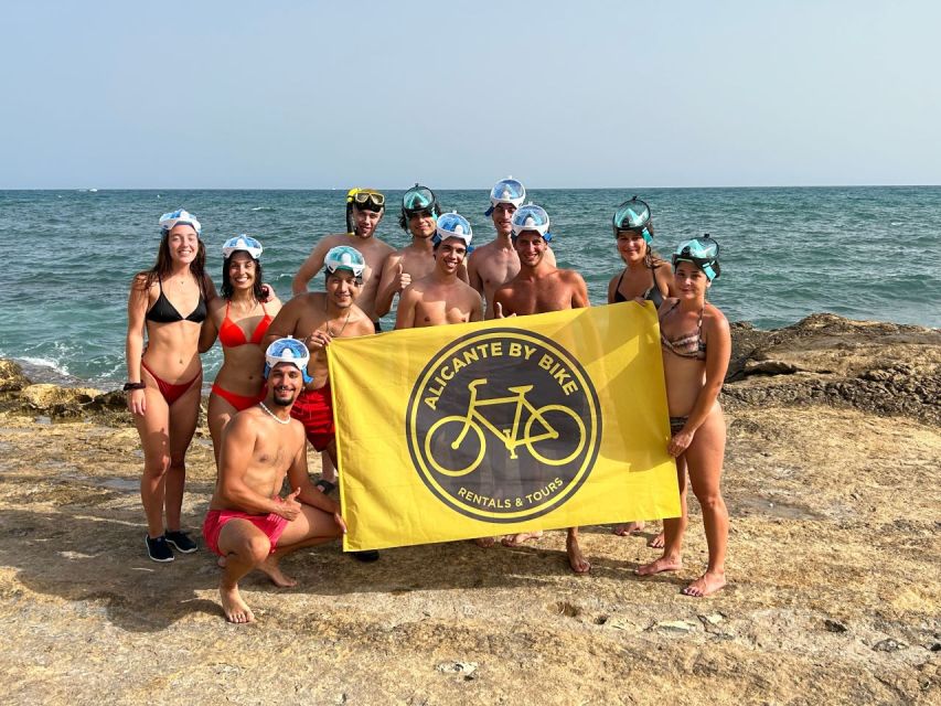 Alicante: Calas and Beaches E-Bike Tour with Snorkeling - Snorkeling Near Cabo de las Huertas