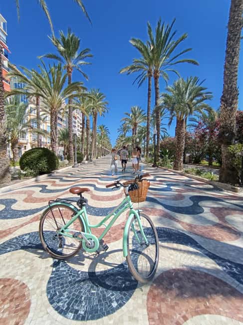 Alicante City Bike Tour. Only Small groups - El Postiguet Beach and the Mediterranean views