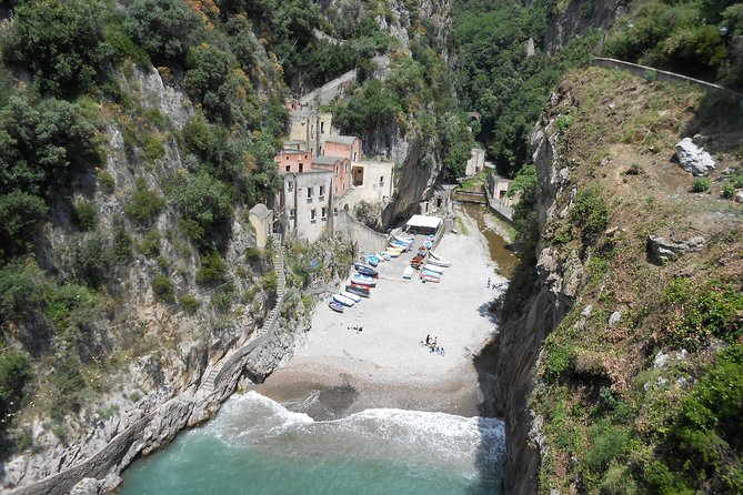 Amalfi Drive cycling tour - Furore Fjord from the bridge
