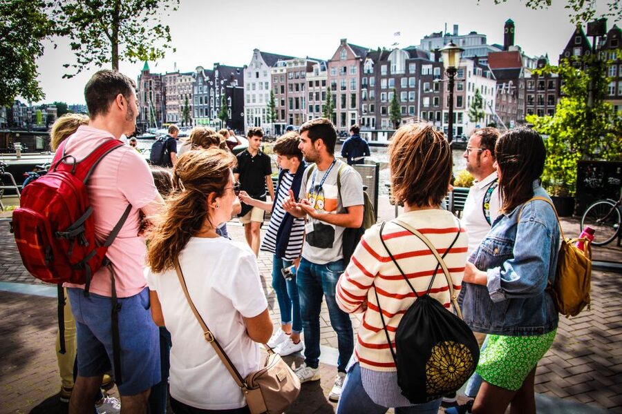 Amsterdam full day tour: Walking, Biking & Cruising - One day, three views of Amsterdam