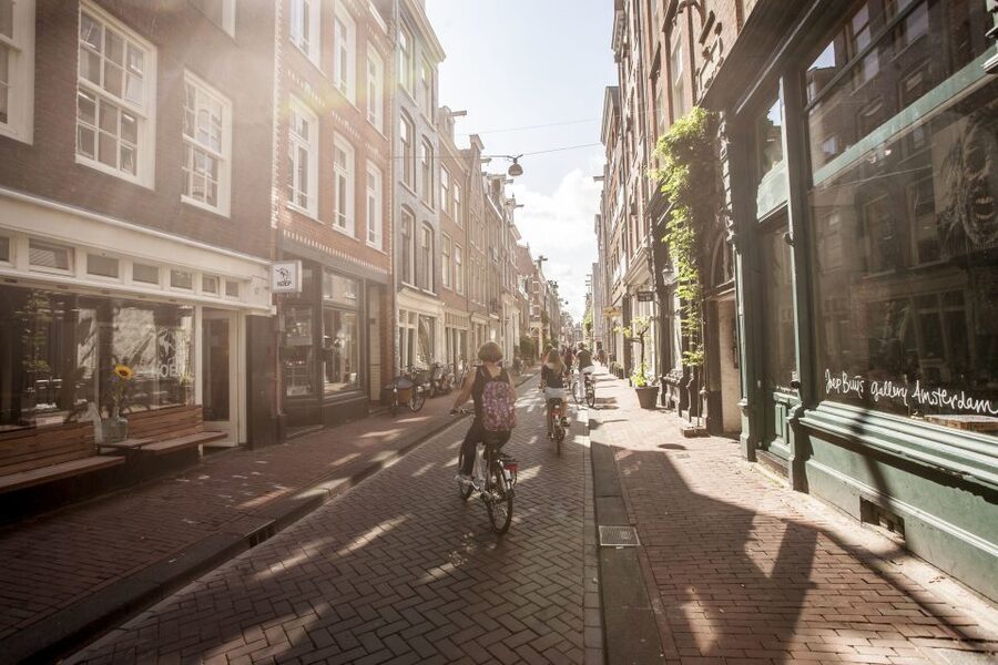 Amsterdam: Hidden Gems & Highlights Guided Bike Tour - Museum Square connects three major cultural sights