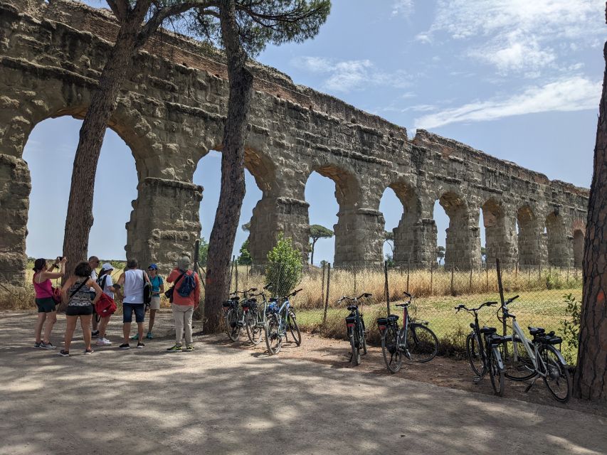 Appia Antica & Aqueducts e-Bike Tour - Official Provider - Catacombs of Saint Sebastian or Saint Callixtus