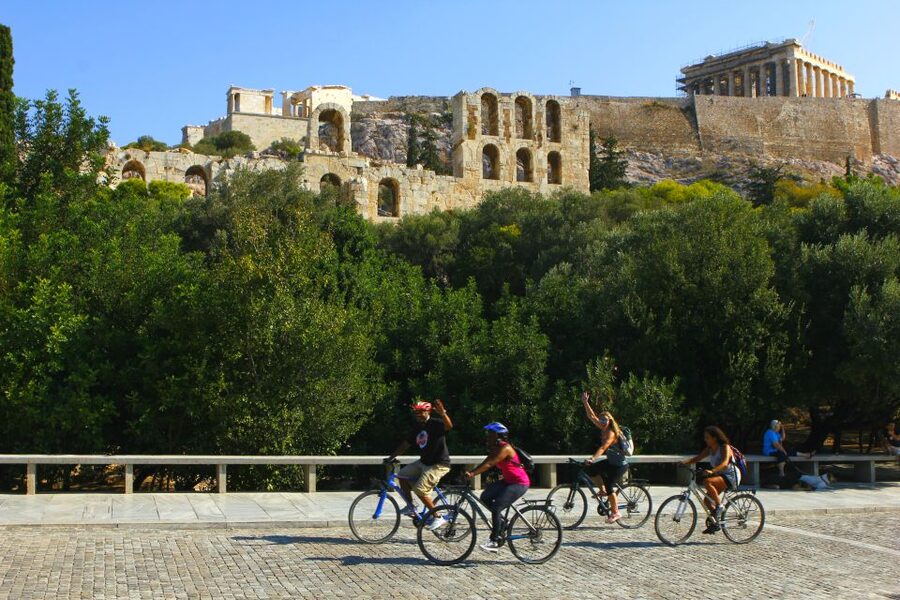 Athens: City Bike tour with Acropolis Visit Option - Key points at a glance