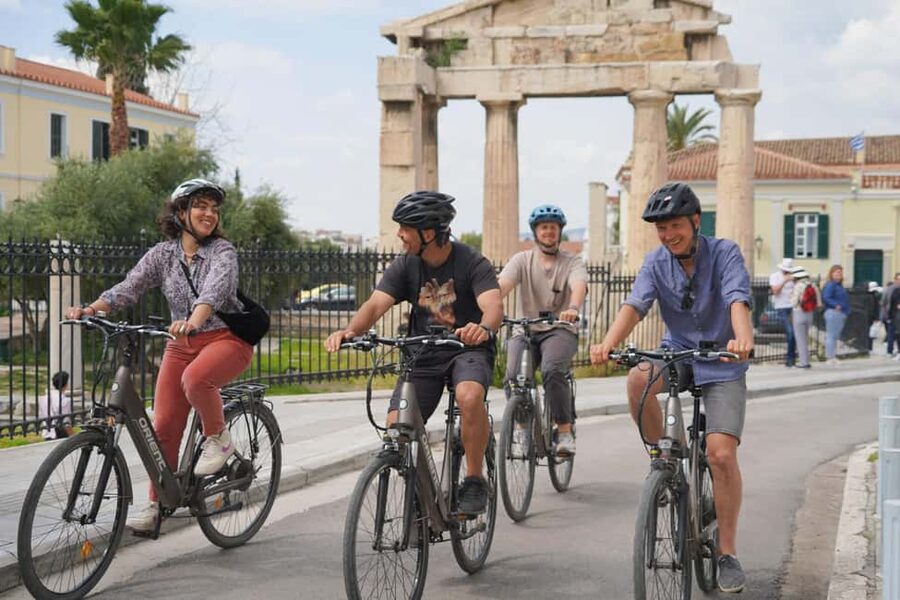 Athens: City Bike tour with Acropolis Visit Option - From Olympian Zeus to the Presidential Mansion