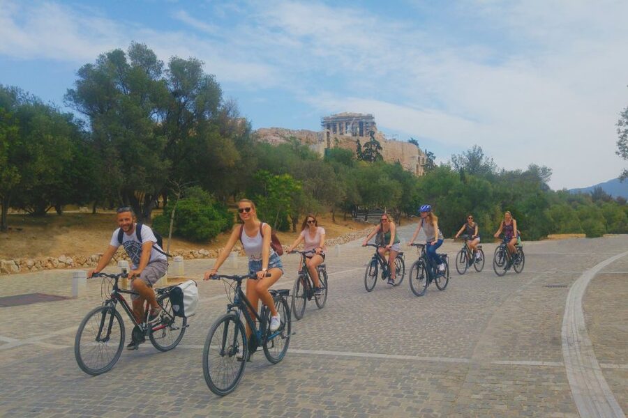 Athens: City Electric Bike Tour with Acropolis Visit Option - Temple of Olympian Zeus and Hadrian’s Arch