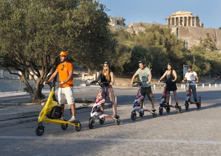 Athens Highlights by Electric Trikke Bike - Hadrian’s Library, the Roman Agora, and the Tower of Winds