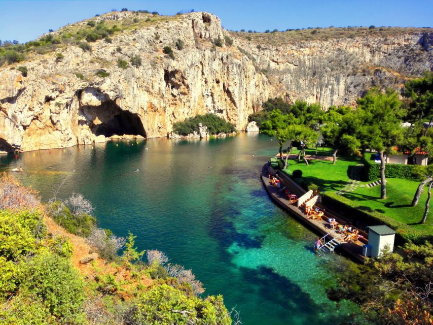 Athens Riviera Trikke Bike Tour & Vouliagmeni Lake - Vouliagmeni Lake and its warm spring water