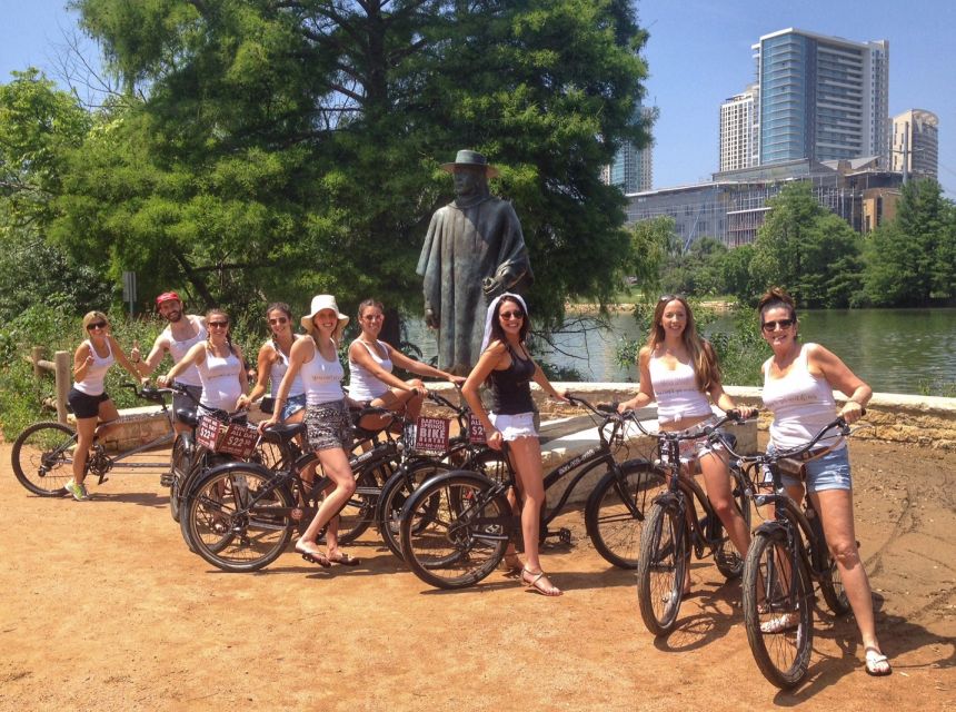 Austin: 1.5-Hour Lady Bird Lake Bike Tour - Meeting the Stevie Ray Vaughn statue