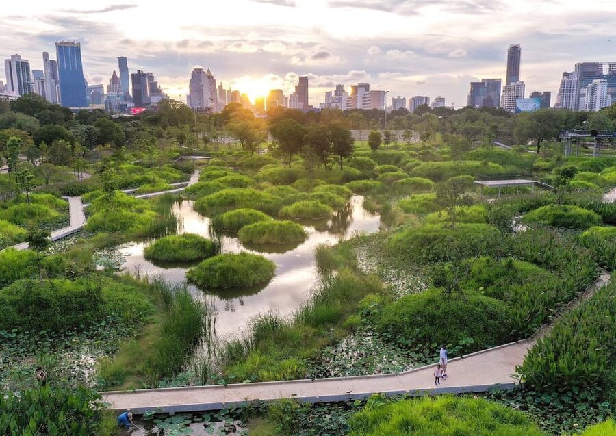 Bangkok Bicycle rental Benjakitti Park - A gentle ride in one of Bangkok’s newest parks
