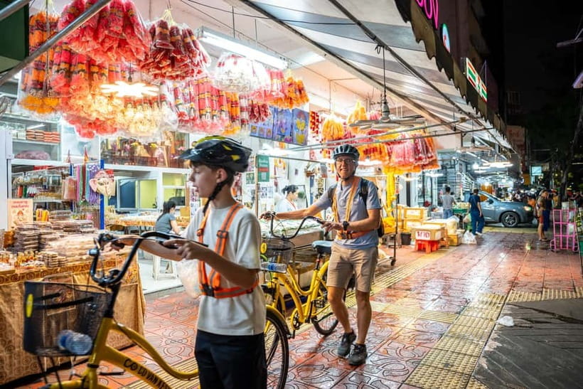 Bangkok by Night Cycling Tour with Street-food Meal - Meeting at River City and getting on the road