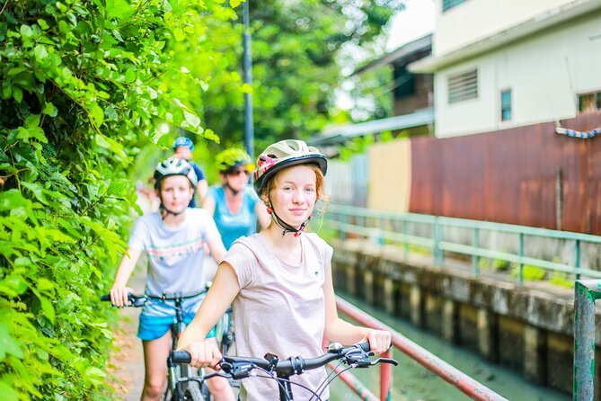 Bangkok Canal Tour by Boat and Bike - Cycling the lanes toward Khlong Bang Luang