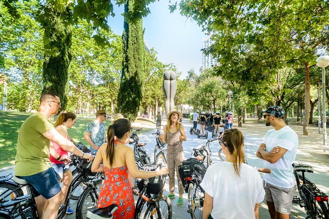 Barcelona E-Bike Small Group Tour with Tapas & Wine Tasting - Three tapas plates and drinks at the finish