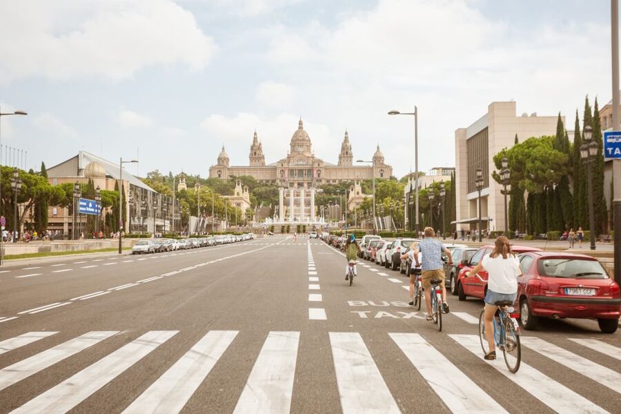 Barcelona Montjuic Three-Hour Bike Tour - Miramar viewpoint and the Mediterranean panorama