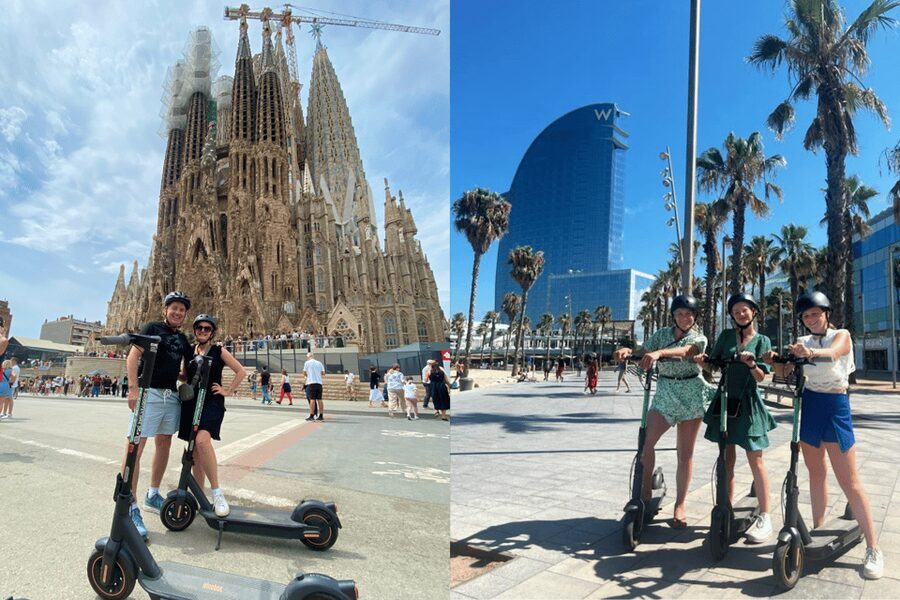 Barcelona: Sagrada Familia Electric Scooter or Bike Tour - La Monumental and the road to Sagrada Família