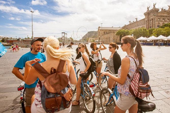 Beach Bike Tour Barcelona - Starting at the Columbus Monument and Drassanes