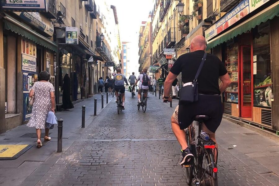 Best of Madrid: 3-Hour Guided Bike Tour in Small Groups - The Las Letras Quarter brings the city down to street level