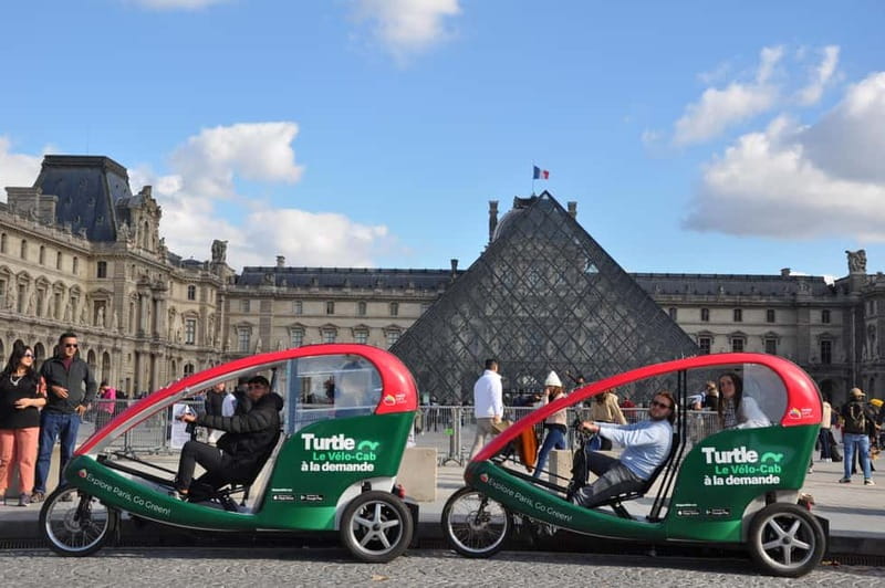 Best of Paris Private Rickshaw bike Tour with guide - Along the Seine toward the Eiffel Tower