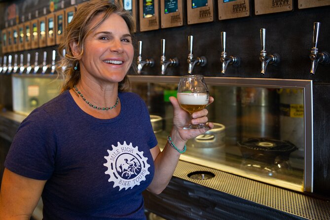 Bike & Brew: Beautiful Denver Downtown Tour by E-Bike or Bicycle - Riding the Cherry Creek Trail toward Confluence Park
