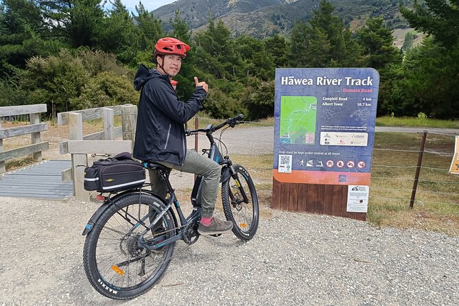 Bike the Wanaka and Hawea Trails - Riding out from Lake Hāwea