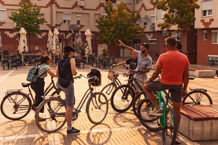 Bike Tour Tirana Highlights - The Pyramid brings old symbols into the present