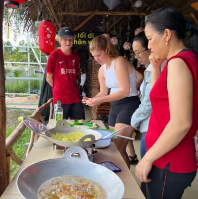 Biking and cooking class in the rural tour at Can Tho