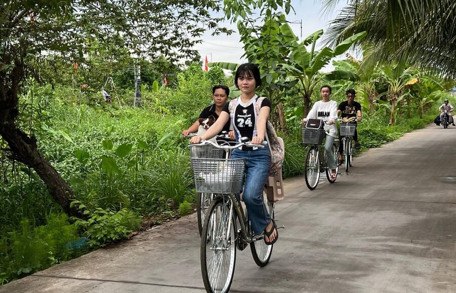 Biking and cooking class in the rural tour at Can Tho - Lunch, Fruit, Snacks, and Lotus Tea