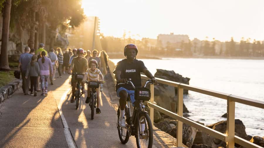 Breathtaking Manly Beach Bicycle and Sunset Cruise Tour - What the guides add to the ride