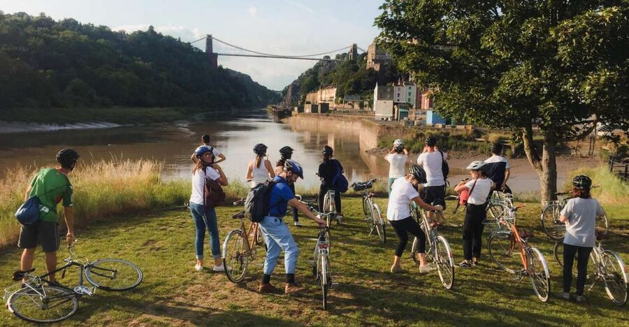 Bristol: The Best Of Bristol, Guided Bike Tour - Cliftonwood’s colourful houses and the suspension bridge