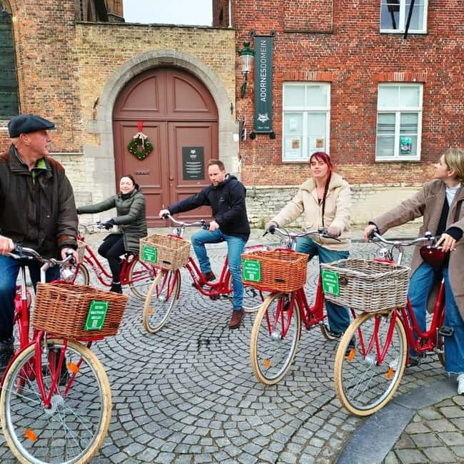 Bruges: Guided Retro Bike Tour of Highlights and Hidden Gems - The garden drink and practical advice at the end