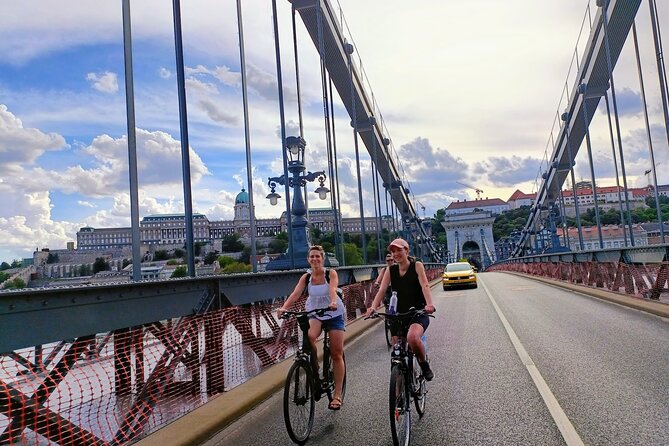 Budapest Bike Tour with Hungarian Goulash - Parliament and the Chain Bridge deliver the big views