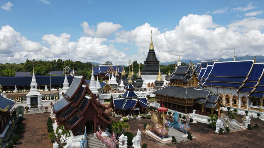 Chiang Mai: 25km Leisure Mountain Biking & Jungle Kayaking - Wat Ban Den and the entrance to the valley