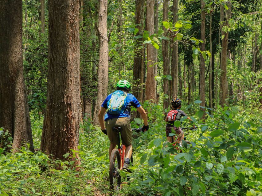 Chiang Mai: Boat Ride and Cycling Tour to Sticky Waterfall - Crossing Mae Kuang reservoir by longtail boat