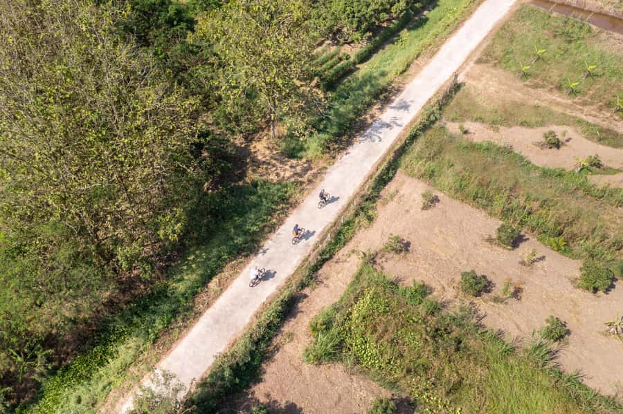Chiang Mai Countryside E-bike Ride with Expert Guide & Lunch - Royal Park Rajapruek marks the finish
