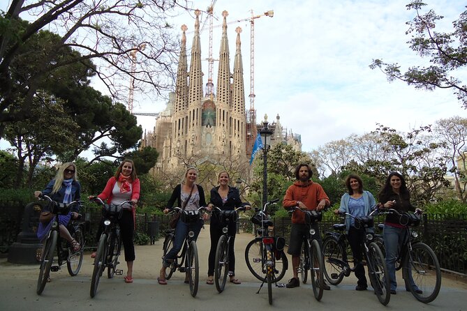 City Center Bike Tour in Barcelona - Sagrada Família from the outside