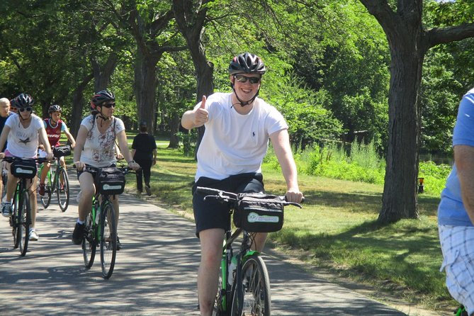 Comfort Hybrid Boston City Bike Rental - Following the Charles River toward Fenway Park