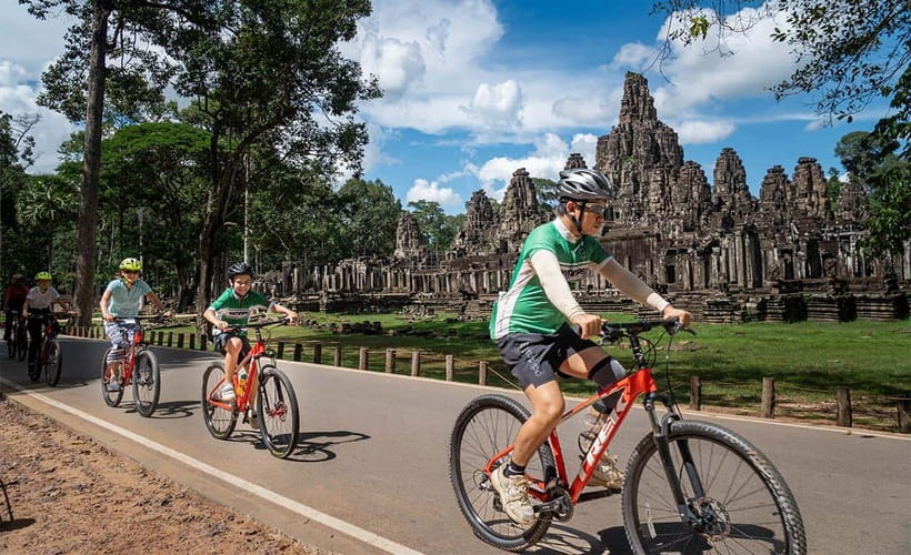 Cycle Angkor Backroad Bike Tour / E-Bike or Tuk Tuk - Starting in Siem Reap with bike and safety briefing