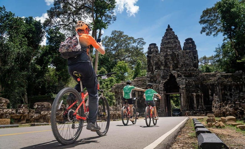 Cycle Angkor Backroad Bike Tour / E-Bike or Tuk Tuk - Forest trails leading to Ta Prohm