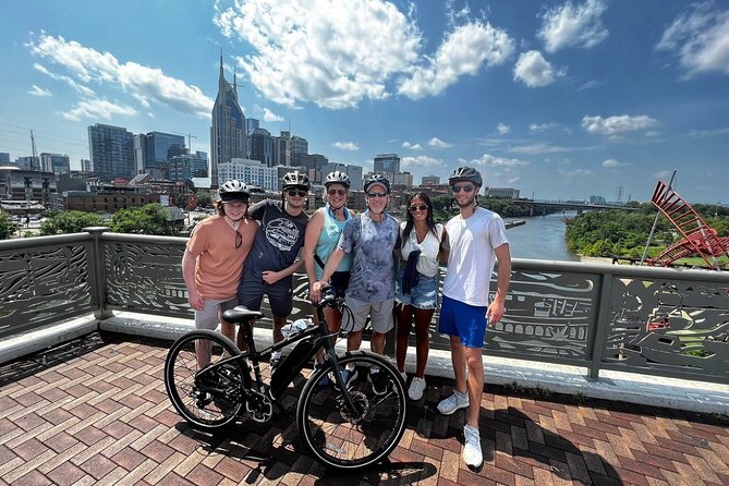 Downtown Nashville's Hidden Gems E-bike Tour - Crossing the Cumberland River for the best city view