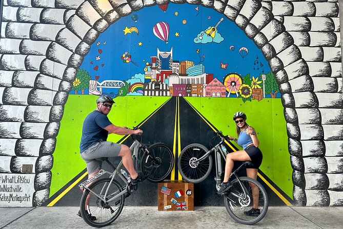 Downtown Nashville's Hidden Gems E-bike Tour - The Gulch, murals, and Nashville’s newer side