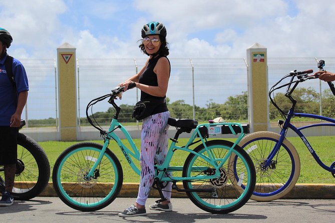 E-Bike City Tour though Cozumel & Taco Tasting Tour - The SEDENA stop, planes, and island monuments