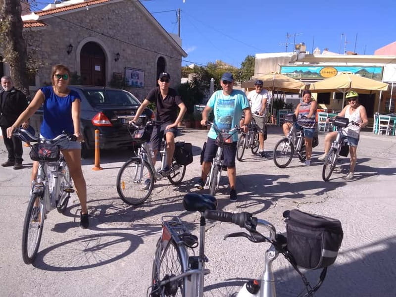 e-Bike Guided Tour to Myli Gorge with Full Lunch included - Roussospiti lunch with a view