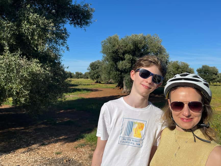 E-bike tour from Monopoli to the rocky village of St. Andrew - Olive groves and quiet country lanes