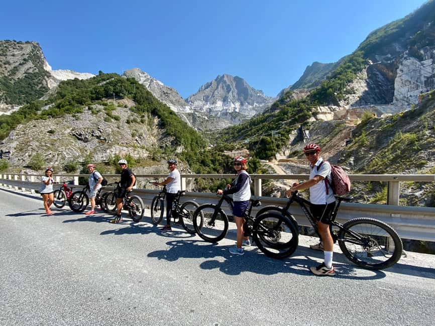 E-Bike Tour to the Carrara Marble Quarries with lard tasting - Colonnata and the famous lard tasting