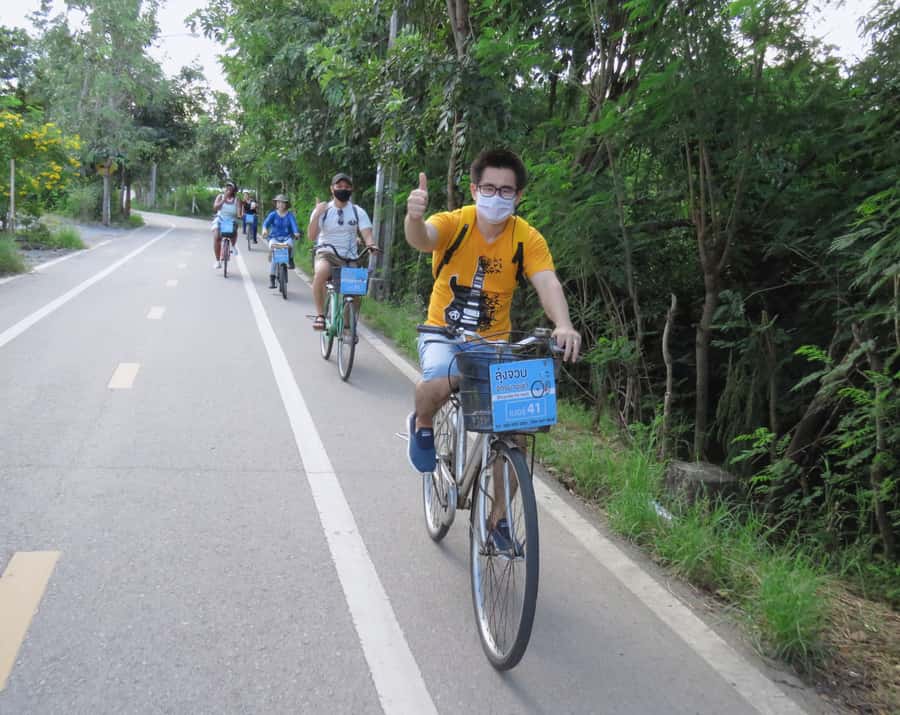 Explore Bangkok jungle by bike, kayak & boat - small group - From BTS Bangna to Bangkok’s green lung